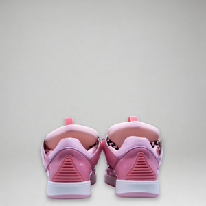 Lanvin Kids Zig Zag Lace Patent Leather Sneakers