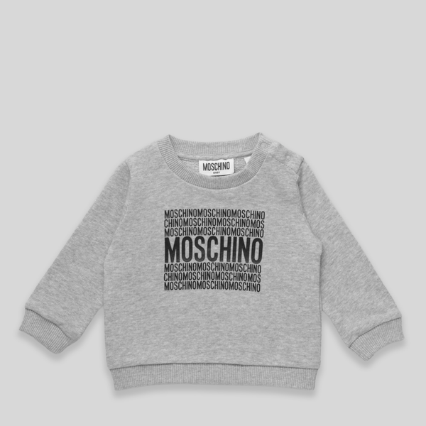 Moschino Kids Toddler's Square Text Logo Crewneck Sweatshirt