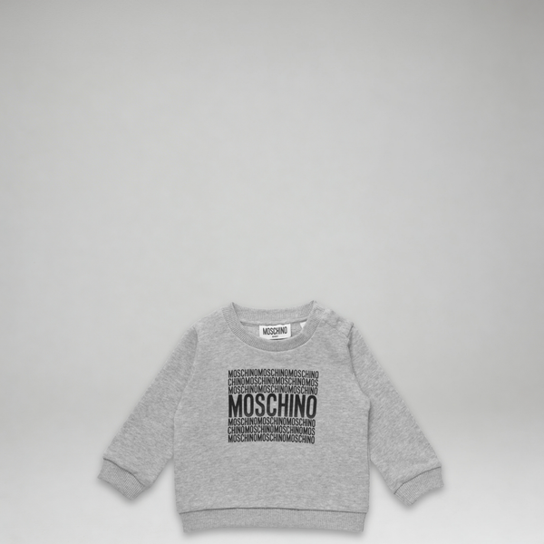 Moschino Kids Toddler's Square Text Logo Crewneck Sweatshirt