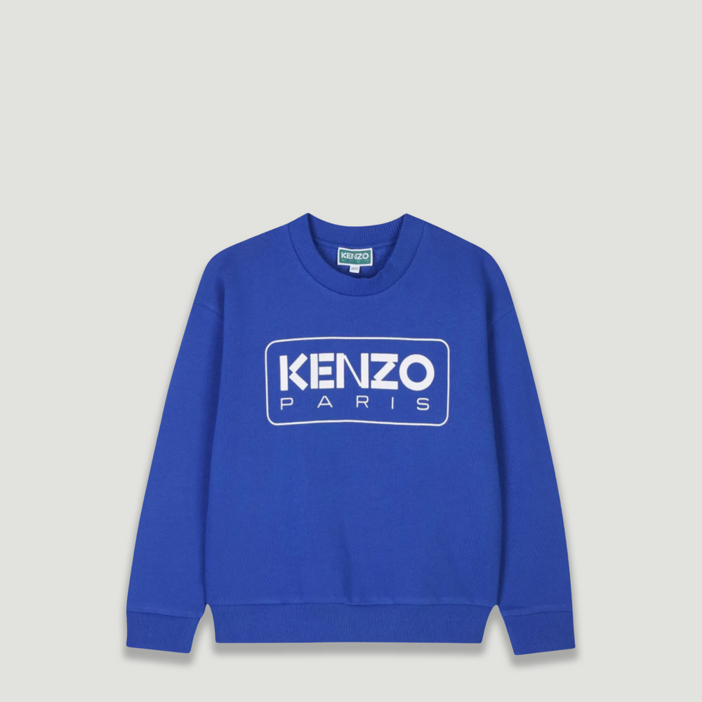 Kenzo Kid's Box Logo Crewneck Sweatshirt