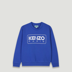 Kenzo Kid's Box Logo Crewneck Sweatshirt