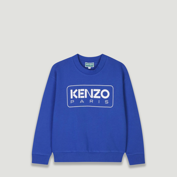 Kenzo Kid's Box Logo Crewneck Sweatshirt