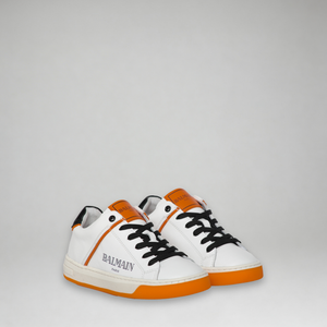 Balmain Kids Contrast Sole Logo Sneakers