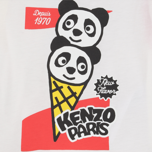 KENZO Kids 'Panda Ice Cream' Colorblock T-Shirt