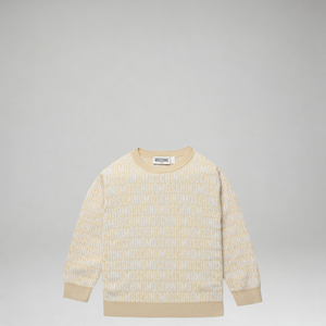 Moschino Kids Jacquard Monogram Crewneck Sweatshirt