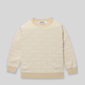 Moschino Kids Jacquard Monogram Crewneck Sweatshirt