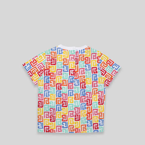 Balmain Kids Toddler's Multicolor Monogram Logo T-Shirt
