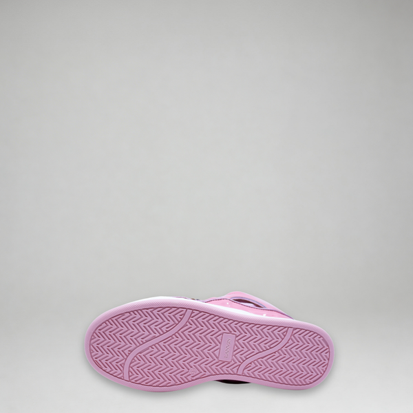 Lanvin Kids Zig Zag Lace Patent Leather Sneakers