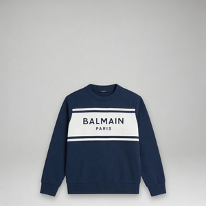Balmain Kids Chest Panel Logo Sweatshirt