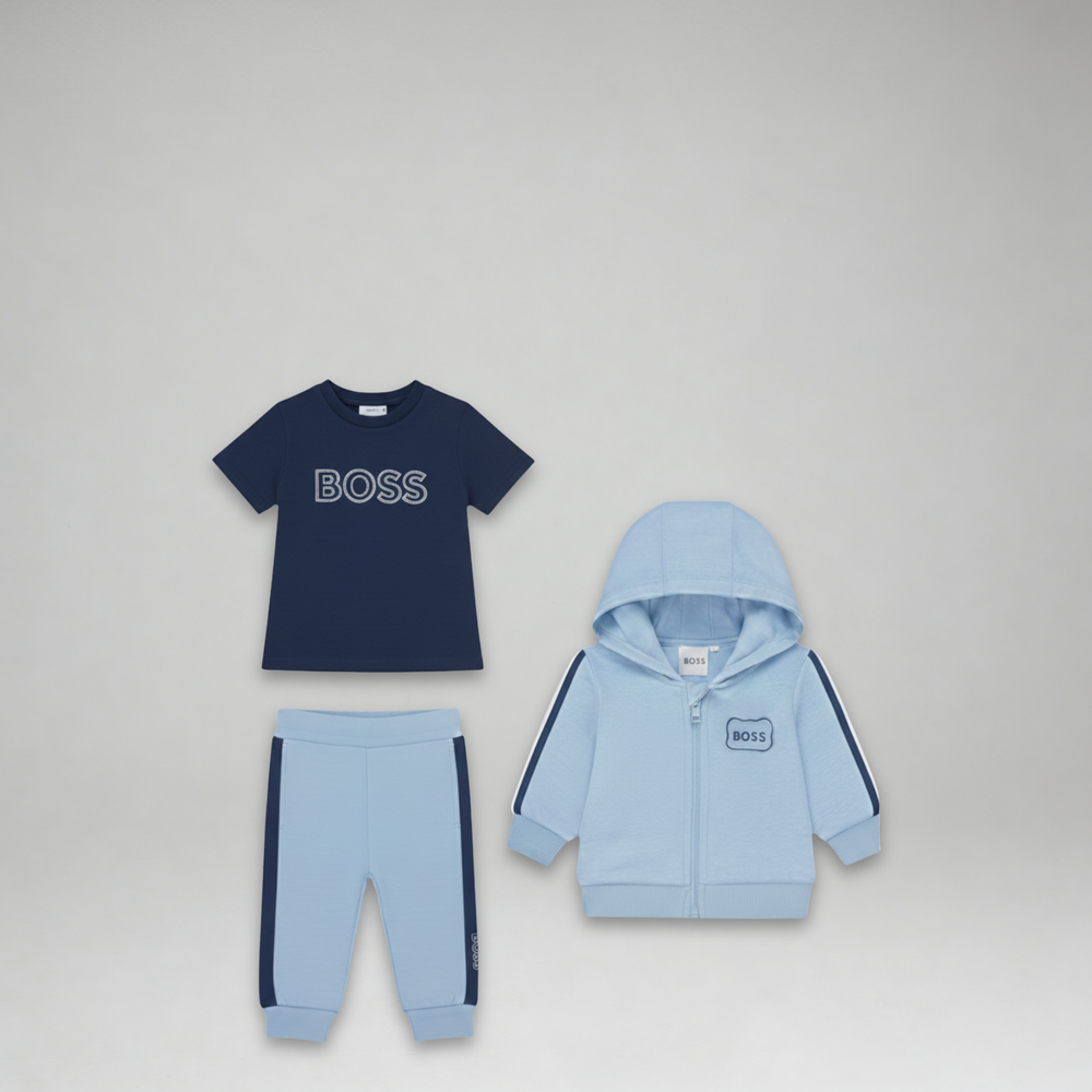 Hugo Boss Kids Toddler's Patch Logo Hoodie 3-Piece Sweatsuit