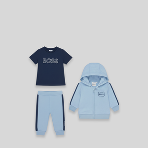 Hugo Boss Kids Toddler's Patch Logo Hoodie 3-Piece Sweatsuit