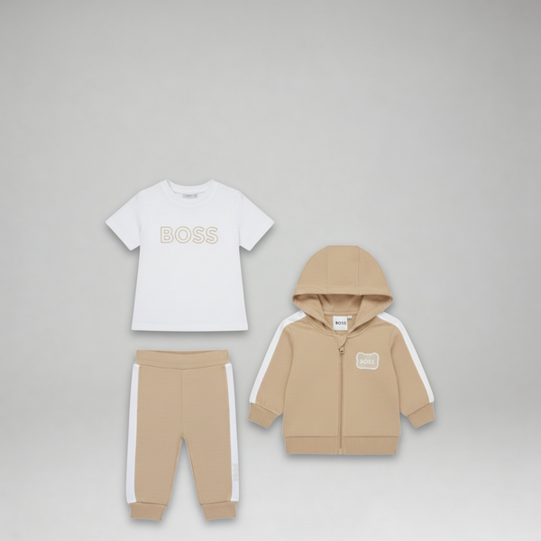 Hugo Boss Kids Toddler's Patch Logo Hoodie 3-Piece Sweatsuit