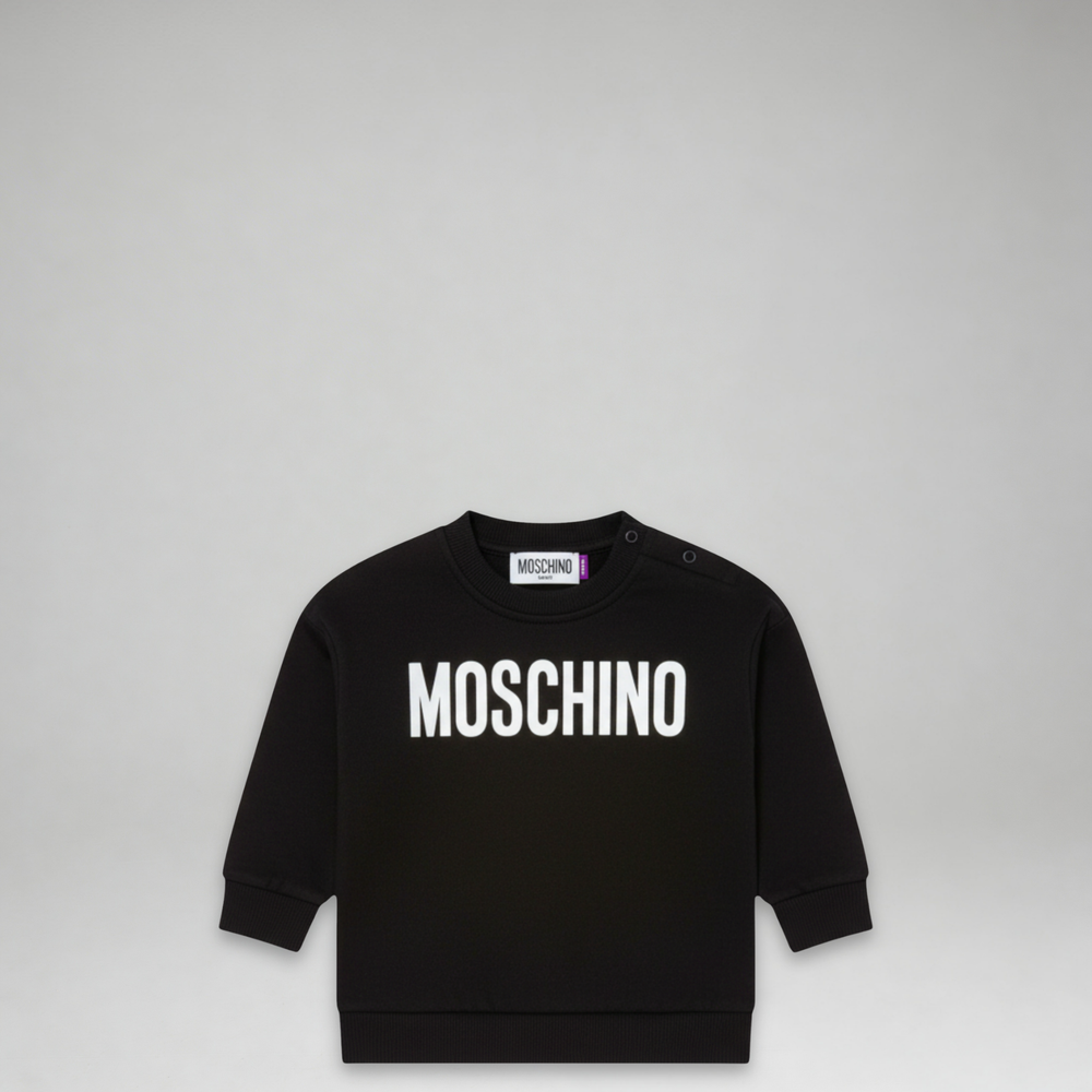 Moschino Kids Toddler's Text Logo Crewneck Sweatshirt