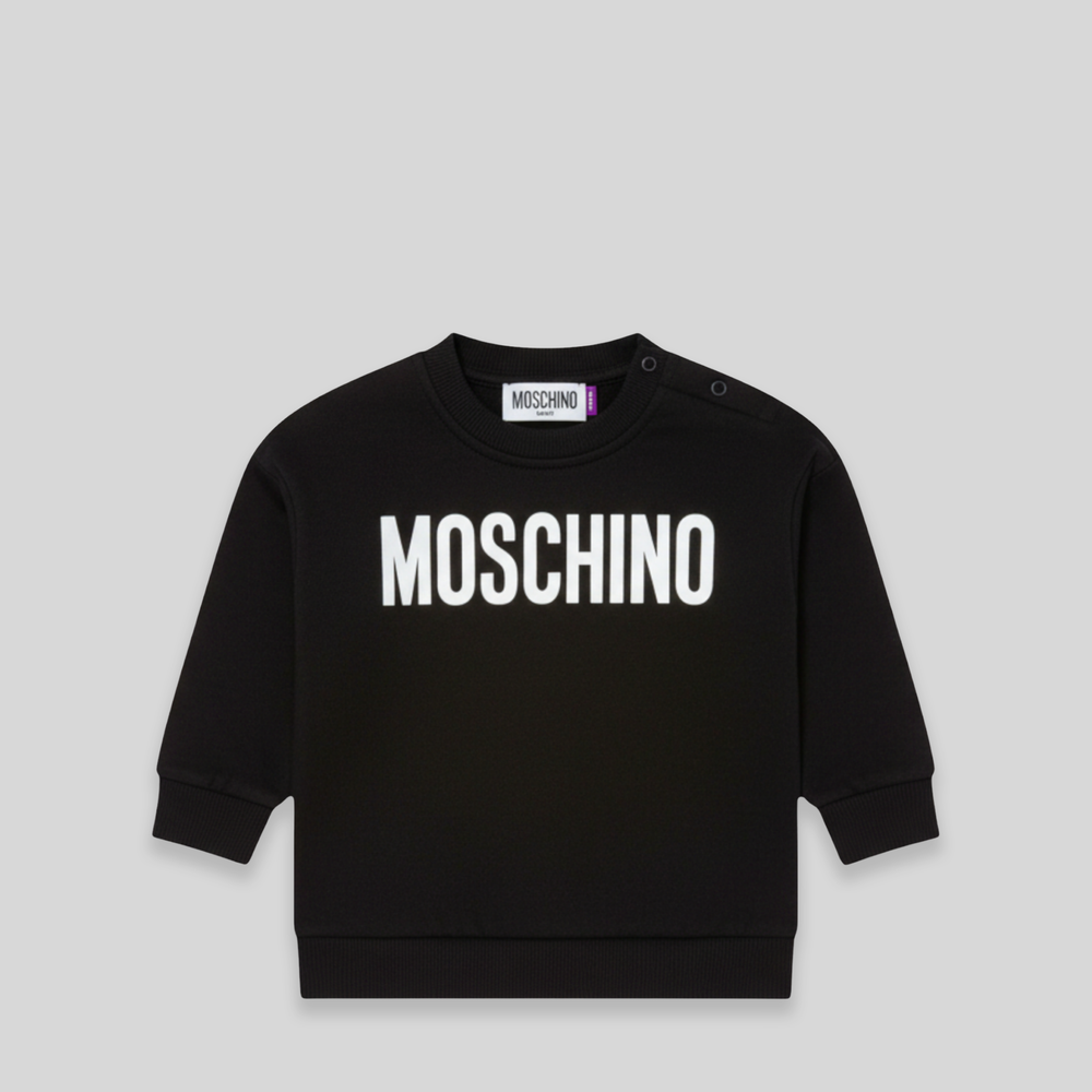 Moschino Kids Toddler's Text Logo Crewneck Sweatshirt