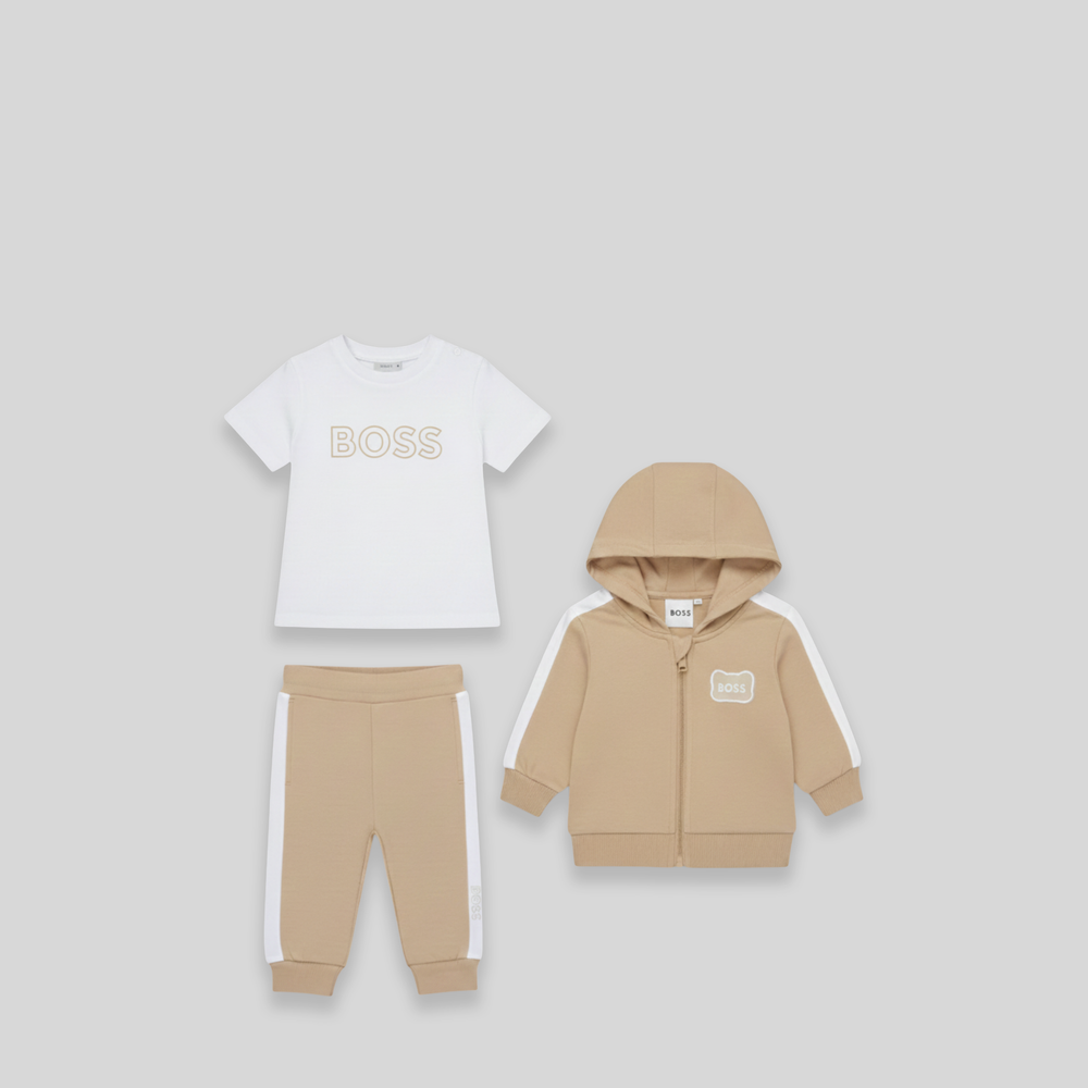 Hugo Boss Kids Toddler's Patch Logo Hoodie 3-Piece Sweatsuit