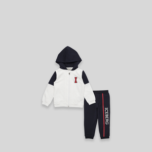 Iceberg Kids Toddler's Chenille Logo Hoodie Sweatsuit