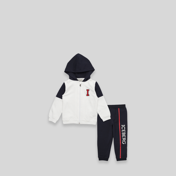 Iceberg Kids Toddler's Chenille Logo Hoodie Sweatsuit