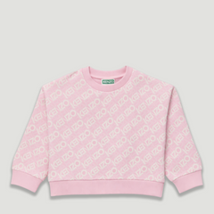 Kenzo Kids All-Over Logo Crewneck Sweatshirt