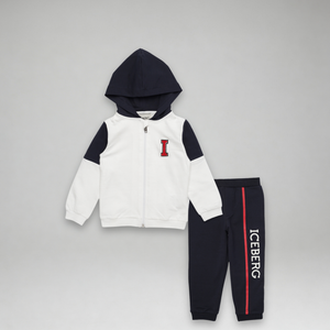 Iceberg Kids Toddler's Chenille Logo Hoodie Sweatsuit
