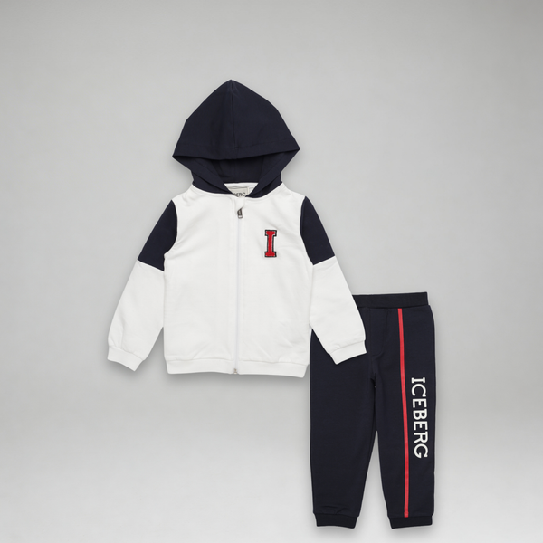 Iceberg Kids Toddler's Chenille Logo Hoodie Sweatsuit