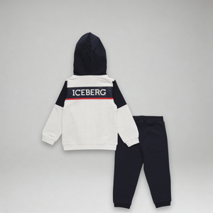 Iceberg Kids Toddler's Chenille Logo Hoodie Sweatsuit