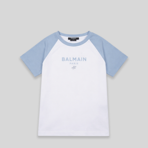 Balmain Kids Raglan Jersey Logo T-Shirt