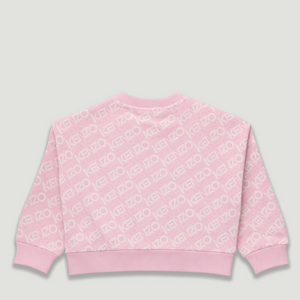 Kenzo Kids All-Over Logo Crewneck Sweatshirt