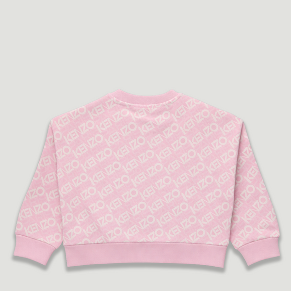 Kenzo Kids All-Over Logo Crewneck Sweatshirt