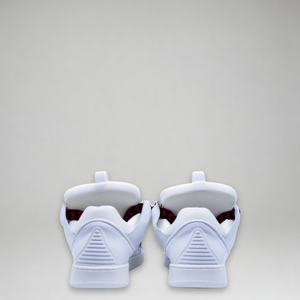 Lanvin Kids Zig Zag Lace Leather Sneakers