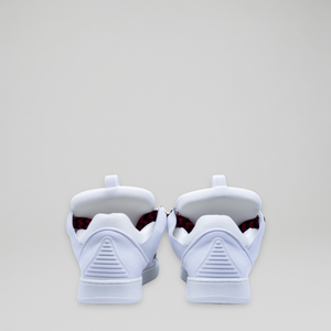 Lanvin Kids Zig Zag Lace Leather Sneakers