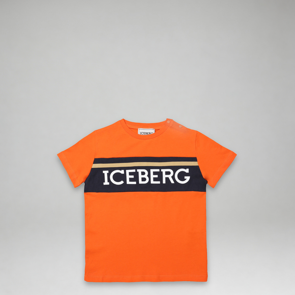 Iceberg Kids Toddler's Contrast Color Panel Logo T-Shirt