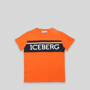 Iceberg Kids Toddler's Contrast Color Panel Logo T-Shirt