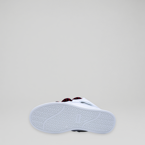 Lanvin Kids Zig Zag Lace Leather Sneakers