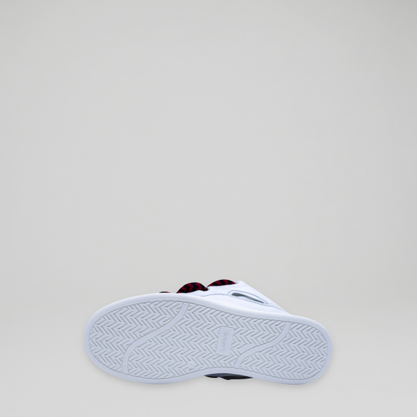 Lanvin Kids Zig Zag Lace Leather Sneakers