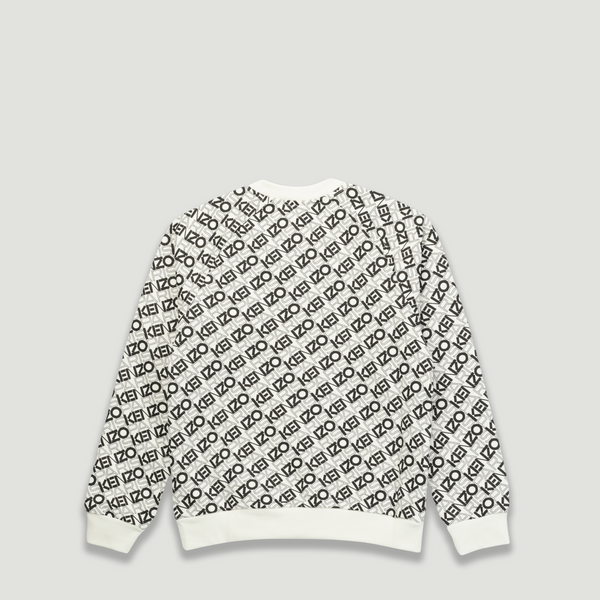 Kenzo Kids All-Over Logo Crewneck Sweatshirt