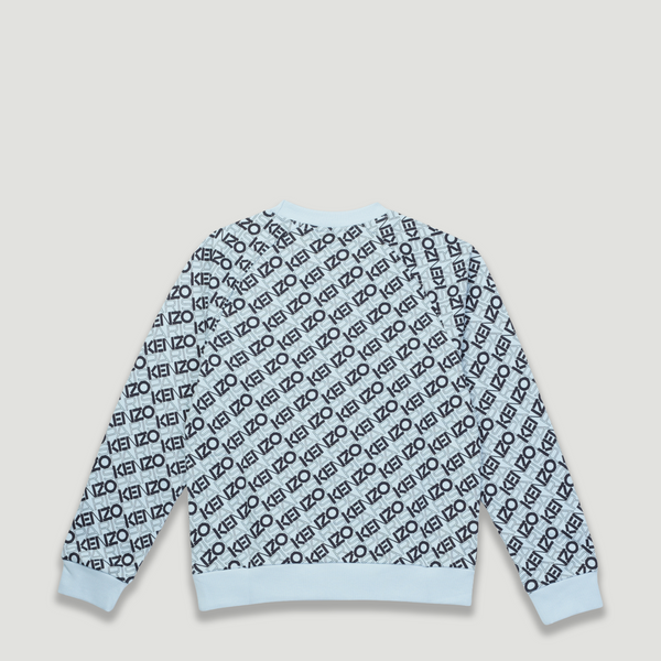 Kenzo Kids All-Over Logo Crewneck Sweatshirt