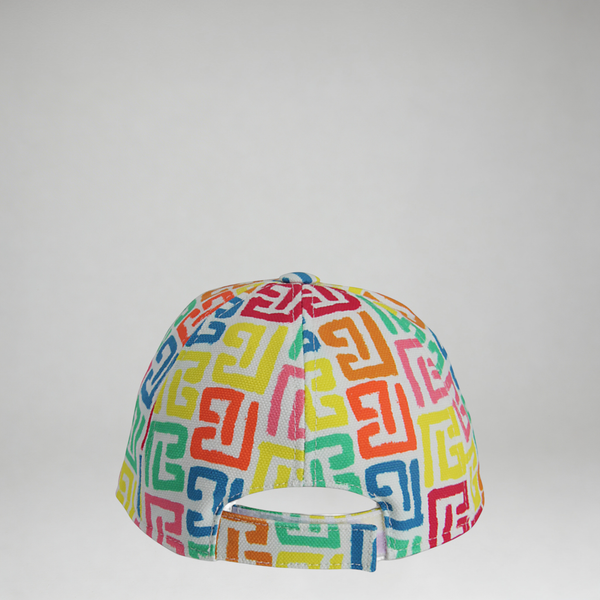 Balmain Kids Monogram Logo Baseball Cap