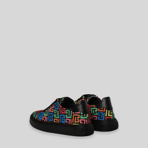 Balmain Kids Monogram Logo Sneakers