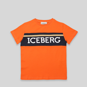 Iceberg Kids Contrast Panel Logo T-Shirt