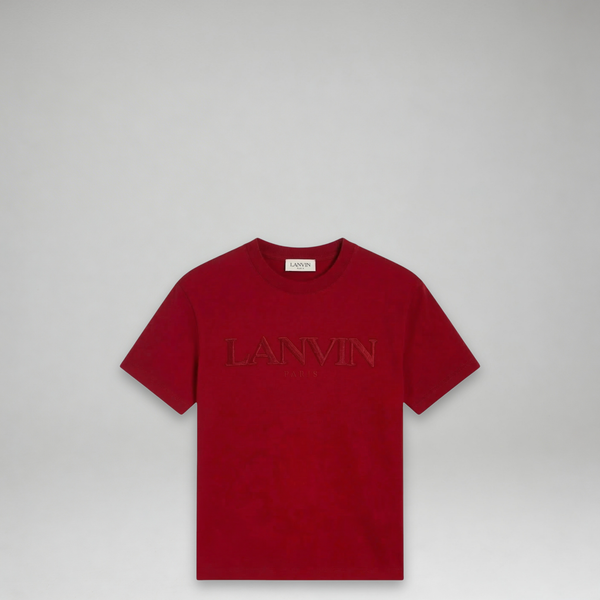Lanvin Kids Classic Embroidered Logo Short Sleeve T-Shirt