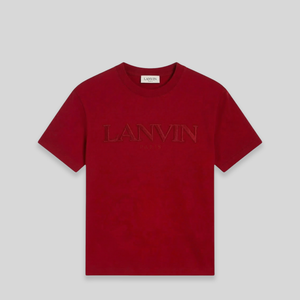Lanvin Kids Classic Embroidered Logo Short Sleeve T-Shirt
