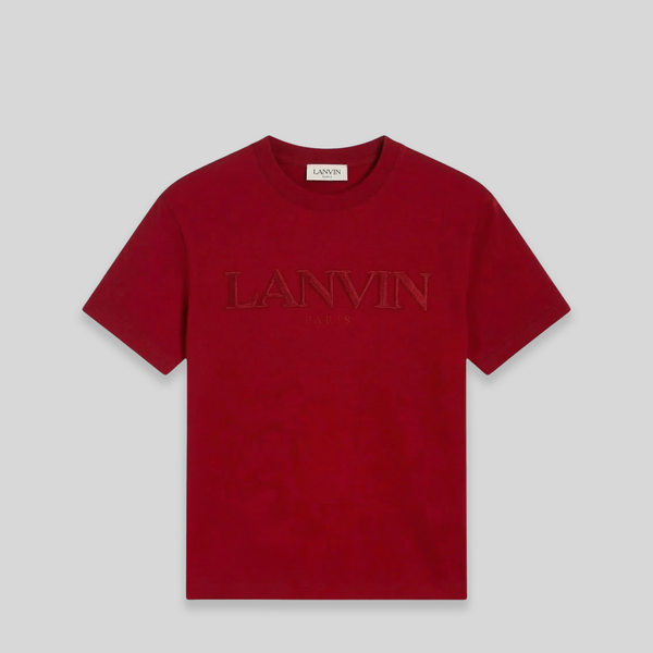 Lanvin Kids Classic Embroidered Logo Short Sleeve T-Shirt
