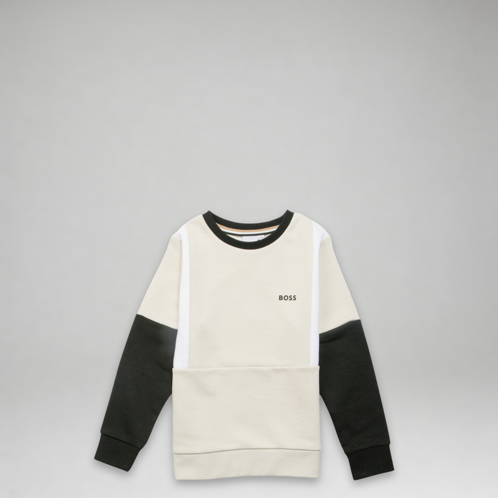Hugo Boss Kids Color Block Crewneck Sweatshirt