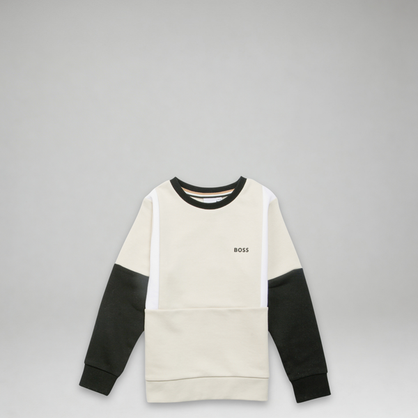 Hugo Boss Kids Color Block Crewneck Sweatshirt