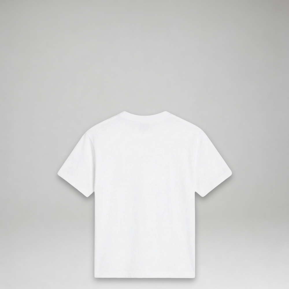 Lanvin Kids Raised Flocked Logo Short Sleeve T-Shirt