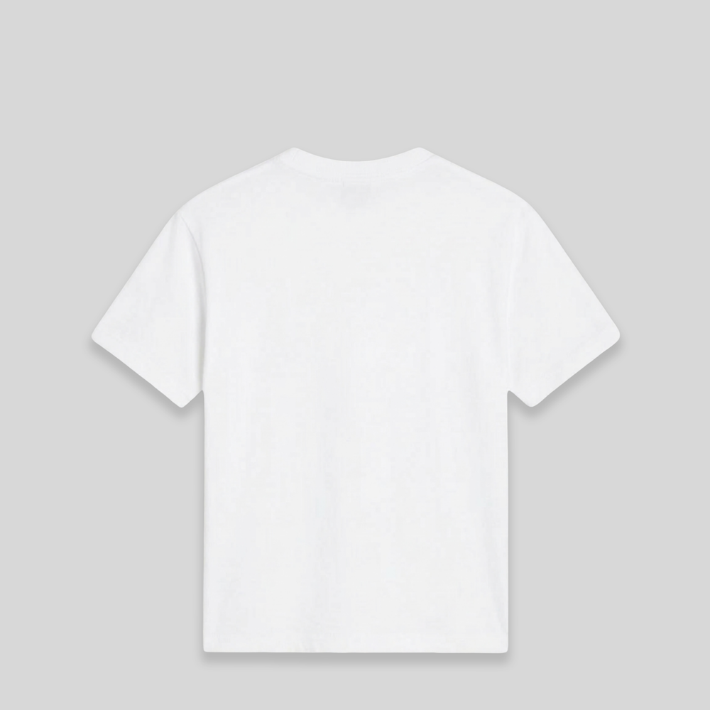 Lanvin Kids Raised Flocked Logo Short Sleeve T-Shirt