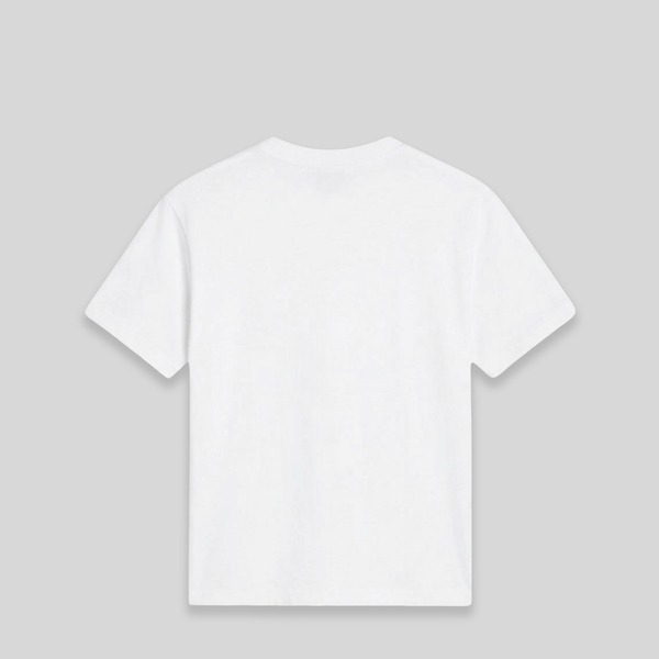 Lanvin Kids Raised Flocked Logo Short Sleeve T-Shirt