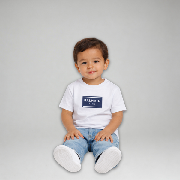 Balmain Kids Toddler's Box Logo T-Shirt