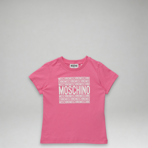 Moschino Kids Square Text Logo T-Shirt