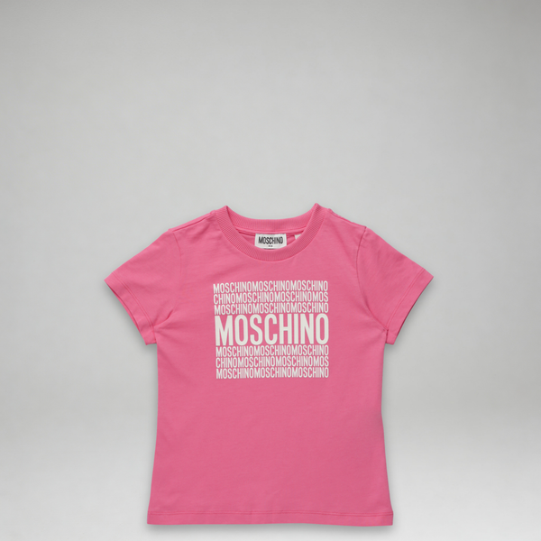 Moschino Kids Square Text Logo T-Shirt